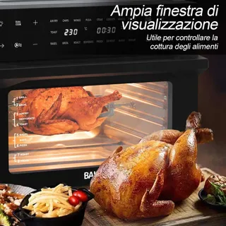BAKAJI Airfryer 30L 1800W Touchscreen — miniatuur 7