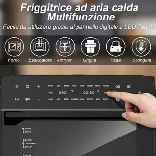 BAKAJI Airfryer 30L 1800W Touchscreen — miniatuur 5