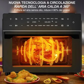 BAKAJI Airfryer 30L 1800W Touchscreen — miniatuur 4