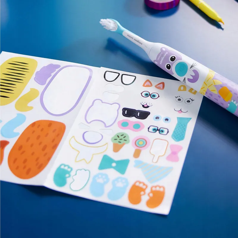 PHILIPS Sonicare for Kids Tandenborstel met Dierenstickers — foto 7