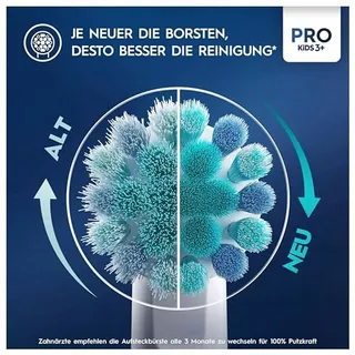 ORAL-B Pro Kids Opzetborstels Extra Zacht 8 Stuks Wit — miniatuur 6