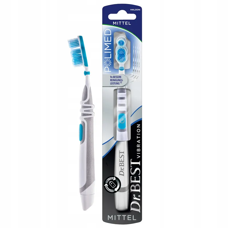 DR.BEST Vibration Polimed Tandenborstel Medium Tandvlees — foto 1