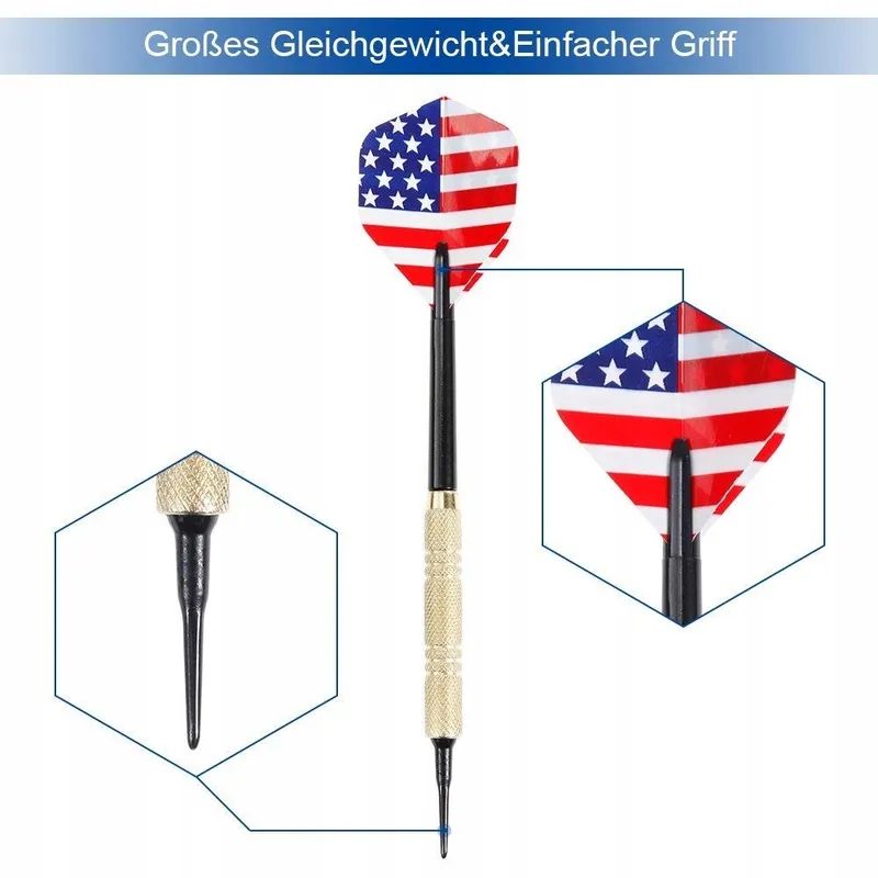 SINWIND 12 Softtip Darts voor Elektronisch Dartbord 36 Flights β foto 4