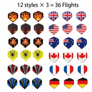 SINWIND 12 Softtip Darts voor Elektronisch Dartbord 36 Flights — miniatuur 2