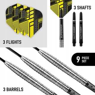 HARROWS NX90 Steeltip Darts 90% Wolfraam 21g-26g Supergrip — miniatuur 2