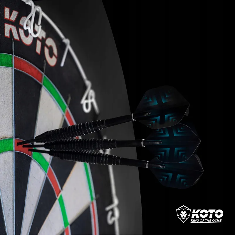 KOTO Dartset 90-delig Messing Steeldarts 23g — foto 4
