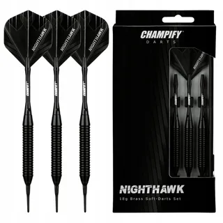 CHAMPIFY Nighthawk 18g Dartset 3 Dartpijlen 6 Shafts 6 Flights — miniatuur 1