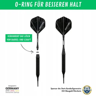 CHAMPIFY Nighthawk 18g Dartset 3 Dartpijlen 6 Shafts 6 Flights — miniatuur 5