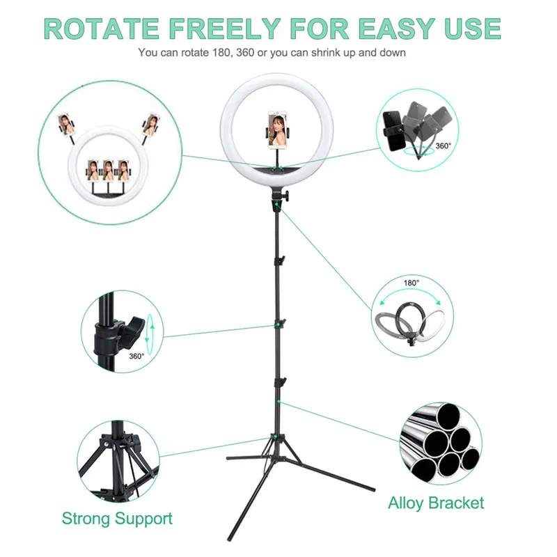 GODOX LR150 LED Ringlicht 18 Inch 38W 3000K-6000K Selfies Makeup — foto 7