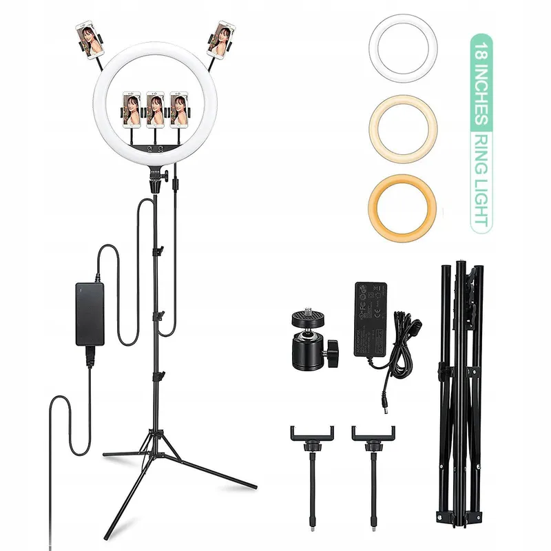 GODOX LR150 LED Ringlicht 18 Inch 38W 3000K-6000K Selfies Makeup — foto 1
