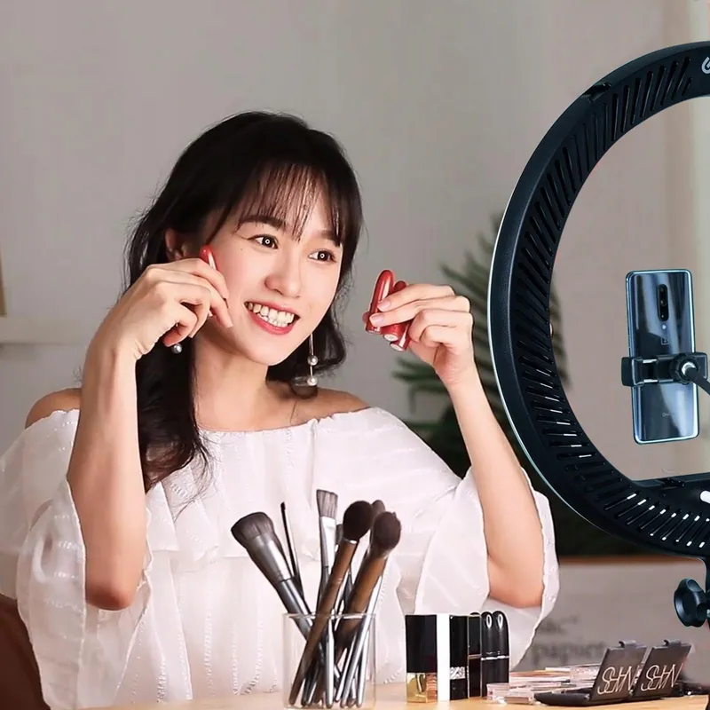 GODOX LR150 LED Ringlicht 18 Inch 38W 3000K-6000K Selfies Makeup — foto 2