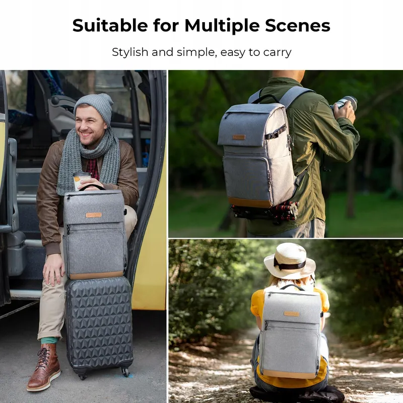 K&F CONCEPT Fotorugzak 22L Grote Capaciteit Laptop 15,6 Inch — foto 6