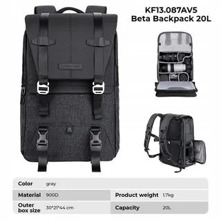 K&F CONCEPT Camerarugzak met Laptopvak 15-15,6 Inch — miniatuur 8
