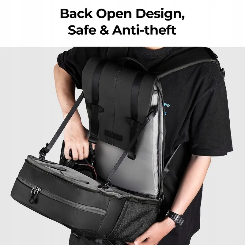 K&F CONCEPT Camerarugzak met Laptopvak 15-15,6 Inch — foto 4