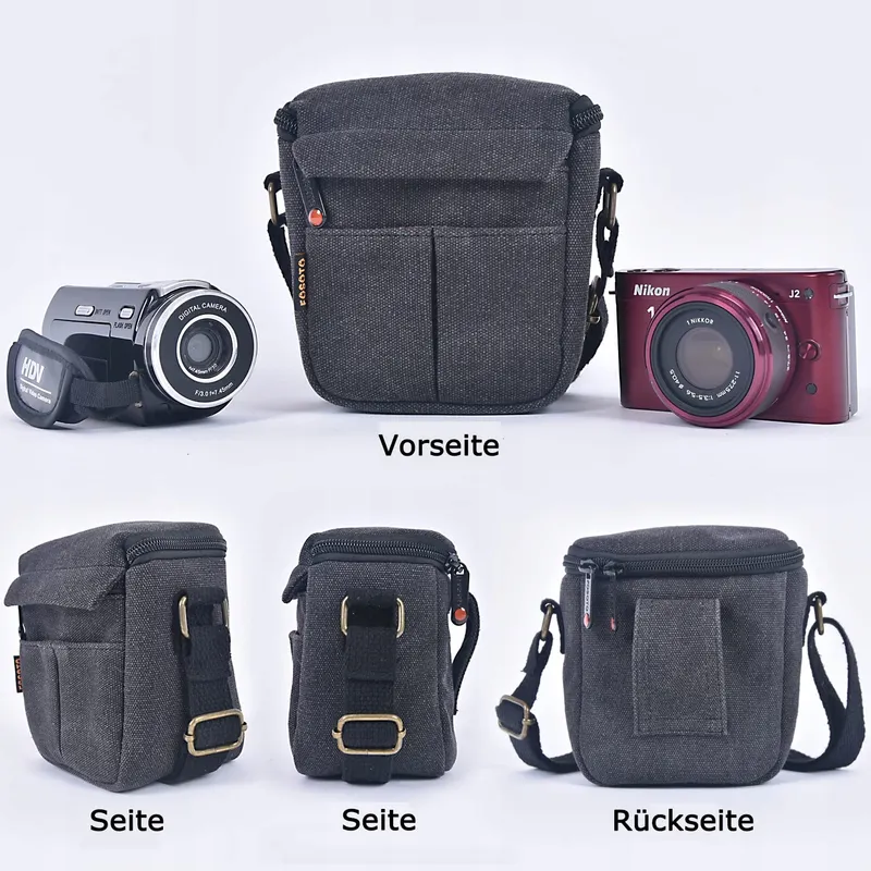 FOSOTO Cameratas Canvas Waterdicht Sony Fujifilm Canon — foto 3