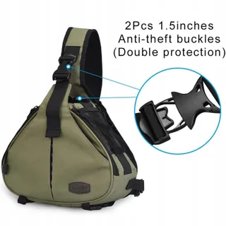 CADeN Cameratas voor Canon Nikon Sony DSLR SLR Groen — miniatuur 6