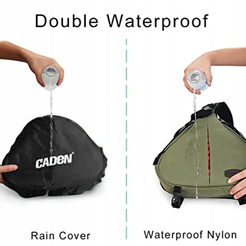 CADeN Cameratas voor Canon Nikon Sony DSLR SLR Groen — foto 5