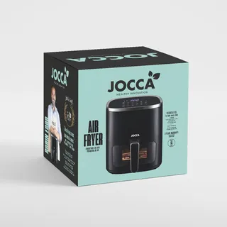 JOCCA Airfryer 5L 1450W Gezond Koken LED Scherm Zwart — miniatuur 6