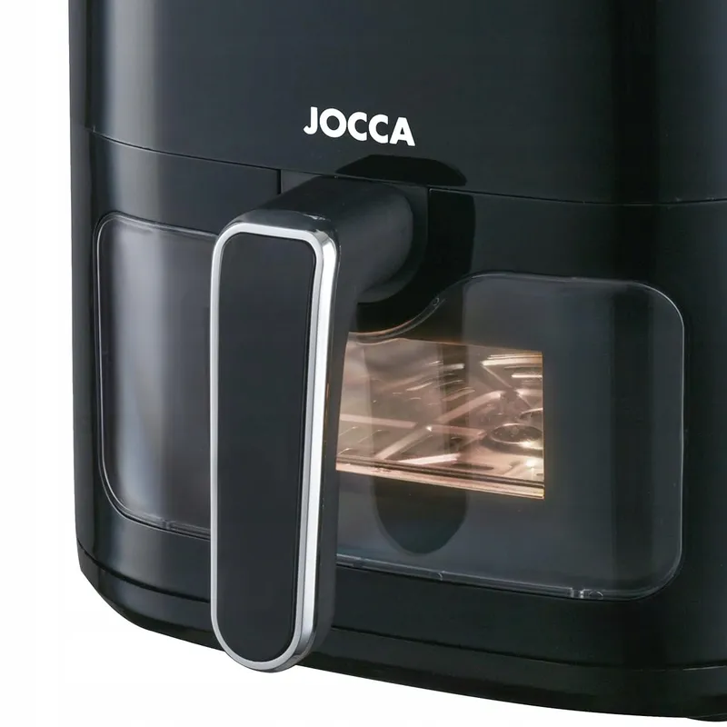 JOCCA Airfryer 5L 1450W Gezond Koken LED Scherm Zwart — foto 3