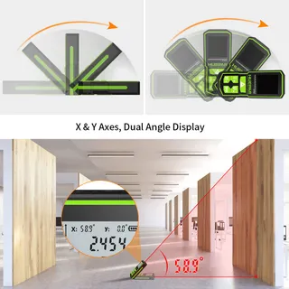 HUEPAR Laserafstandsmeter 100M Accu Hoekweergave — miniatuur 3