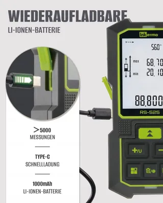 INKERMA Dubbele Laserafstandsmeter 160M Hoeksensor Pythagoras — miniatuur 7