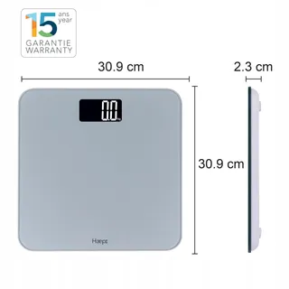 HAEPI Digitale Weegschaal Glas Platform LED Display 180kg — miniatuur 5