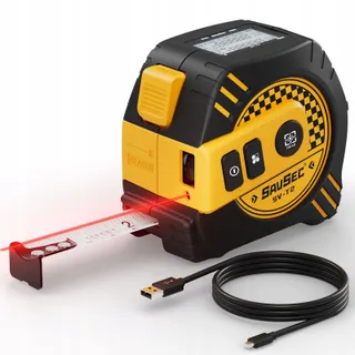 SAVSEC Laserafstandsmeter 2-in-1 40m Digitaal Meetlint LCD — miniatuur 2