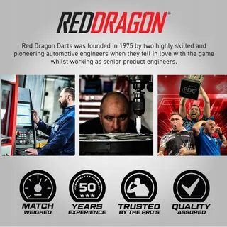 RED DRAGON Razor Edge Professionele Darts 28g Flights Schachten — miniatuur 6