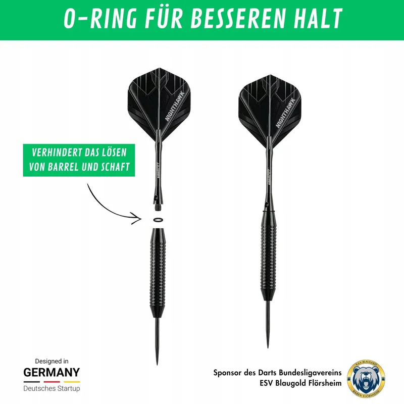 CHAMPIFY Nighthawk Dartset 23g Stalen Punten Voor Beginners — foto 5