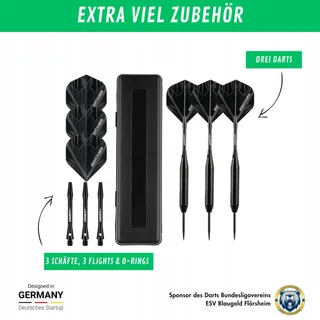 CHAMPIFY Nighthawk Dartset 23g Stalen Punten Voor Beginners — miniatuur 4