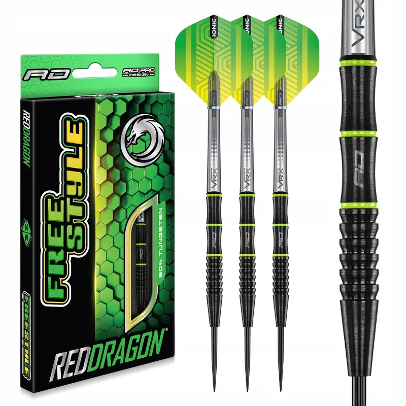 RED DRAGON Freestyle Wolfraam Dartset 23g Met Flights En Shafts — foto 1