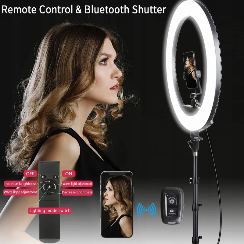 21 Inch LED Ringlicht met Statief Videoringlamp — foto 3