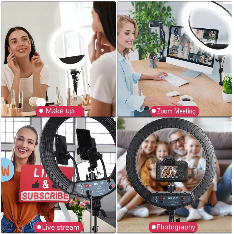 21 Inch LED Ringlicht met Statief Videoringlamp — foto 6