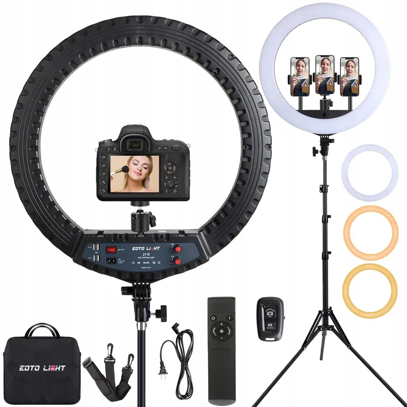21 Inch LED Ringlicht met Statief Videoringlamp — foto 1