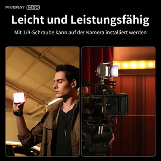 ZHIYUN Fiveray M20 Combo LED Videolicht 20W Bi-Color Magnetisch — miniatuur 2