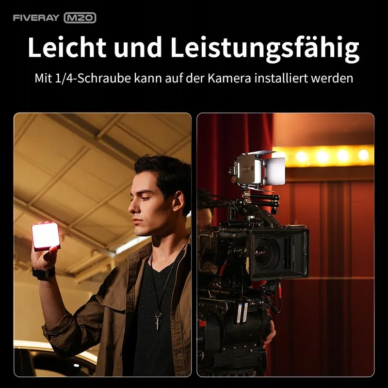 ZHIYUN Fiveray M20 Combo LED Videolicht 20W Bi-Color Magnetisch — foto 2