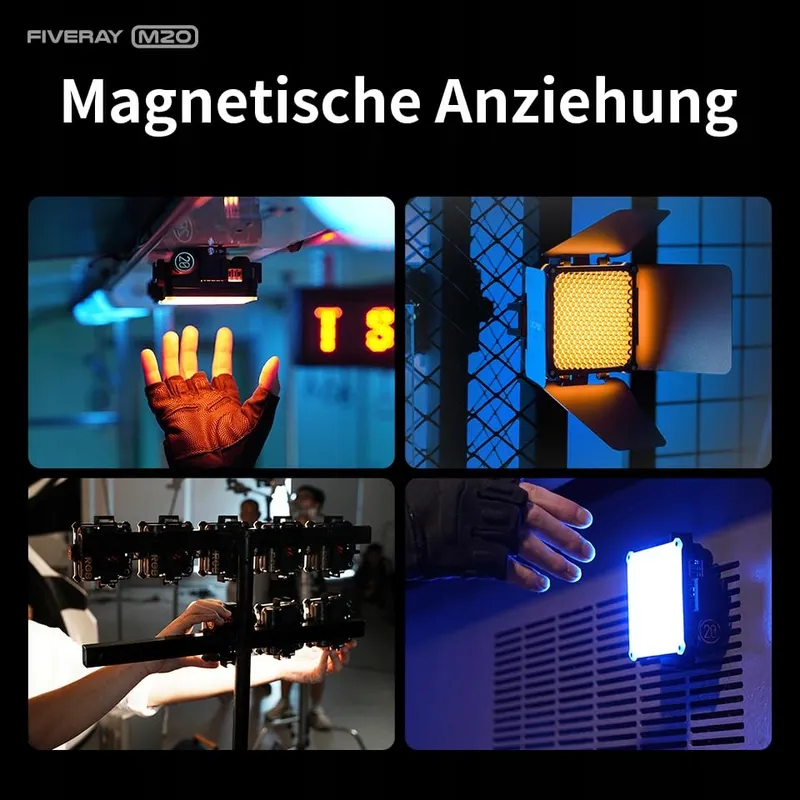 ZHIYUN Fiveray M20 Combo LED Videolicht 20W Bi-Color Magnetisch — foto 4