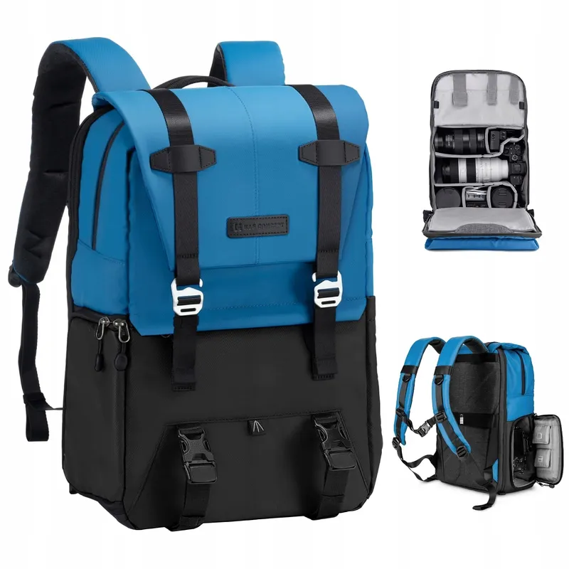 K&F CONCEPT Camerarugzak 20L Laptop 15-15.6 Inch Blauw — foto 1