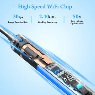 ACWOO Oorreiniger Camera IP67 Waterdicht WiFi 6 LED — miniatuur 5