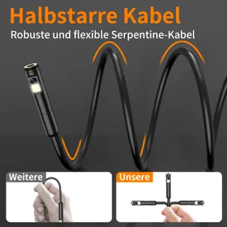 ENNOVOR Endoscoopcamera HD 1920P Dual Lens 5 Inch IP67 10M Kabel — miniatuur 6