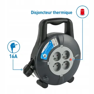 ELECTRALINE Kabelhaspel Huishoudelijk Zwart 10m — miniatuur 3