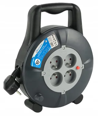 ELECTRALINE Kabelhaspel Huishoudelijk Zwart 10m — miniatuur 1