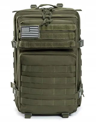 QT&QY Tactische Rugzak 45L Molle Wandelen Trekking — miniatuur 2
