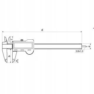 STEINLE 1307 Digitale Schuifmaat 150mm 0,01mm Diepte — miniatuur 3