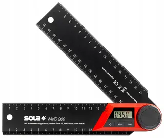 SOLA Digitale Gradenboog 200mm LCD Hout Metaal