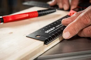 SOLA Digitale Gradenboog 200mm LCD Hout Metaal — miniatuur 3