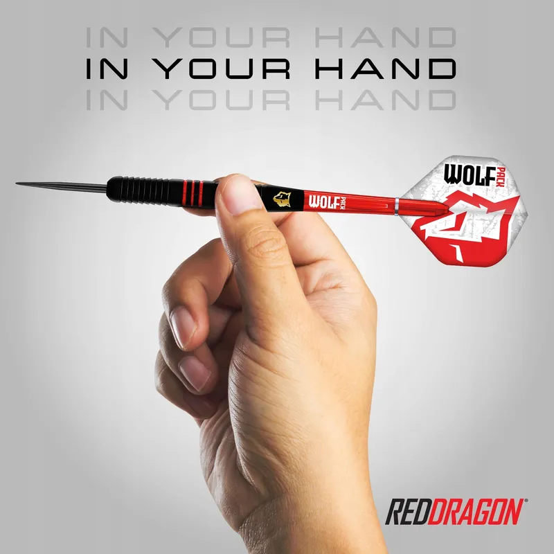 RED DRAGON Wolf Pack Steeltip 22g Messing Flights — foto 5