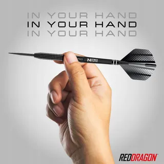 RED DRAGON Razor Edge Black Steel Tungsten Darts 24g — miniatuur 5