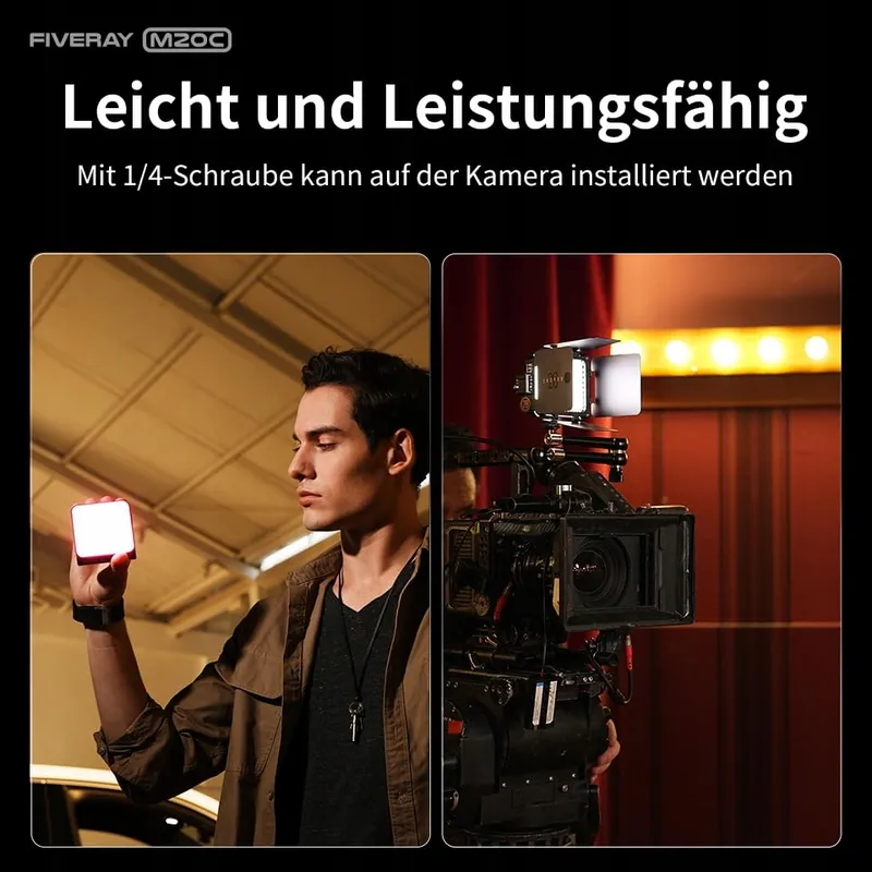 ZHIYUN Fiveray M20C Combo RGB LED Lamp 20W Magnetisch Streaming — foto 2