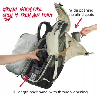VSGO Pocket Ranger Outdoor Camerarugzak 35L Voor Reisfotografie — miniatuur 4